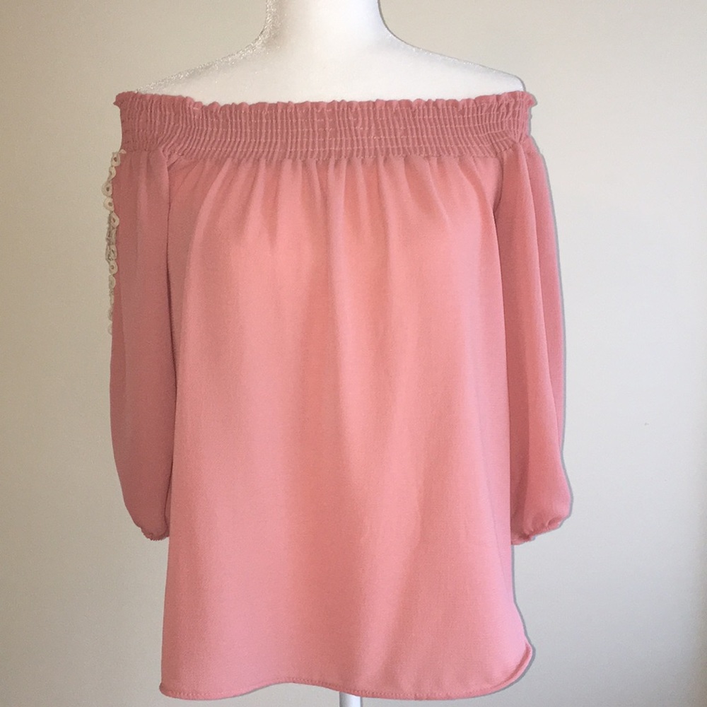 New Papaya Off Shoulder Top - Large